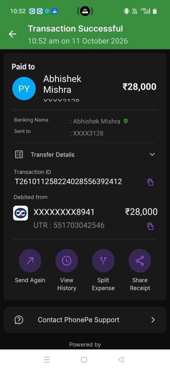 Payout proof